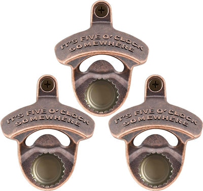 Abrebotellas vintage con imanes para pared 3 pzas