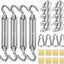 Kit Herrajes Vela Sombra 6" Acero Inox 304
