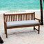 Cojín tela banco exterior 48x16" nube bambú