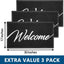 Set 3 Alfombras Puerta 30x17.5" Antiderrapante Absorbente