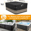 Cubierta bañera hidromasaje 600d poliéster 89x79x20pulg