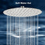 Cabezal ducha lluvia acero inox níquel cepillado 8pulg