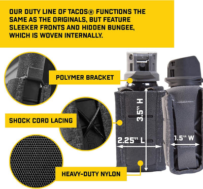 Soporte spray taco OC ajustable comp. Molle universal