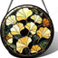 Colgante vidrieras atrapasoles hoja ginkgo decoración otoño