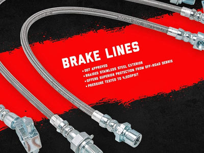 Líneas freno traseras acero inox Jeep Wrangler JK 07-18