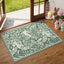 Alfombra baño 2x3ft estampado bosque color verde antiderrap
