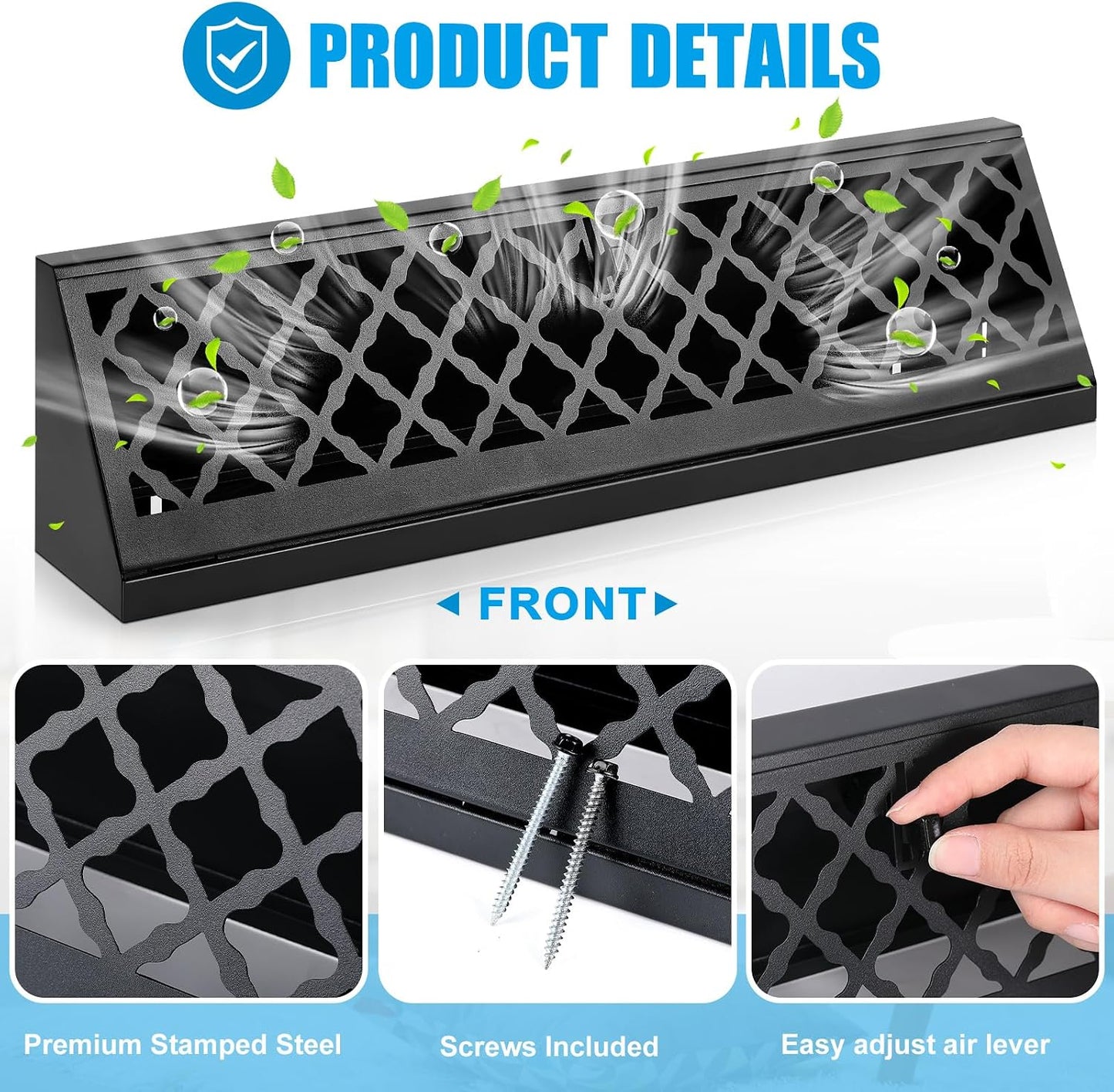 2 Pzas Cubiertas Ventilación Difusor Suelo