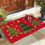 Tapete puerta Navidad 16.5x29pulg fibra coco decoración