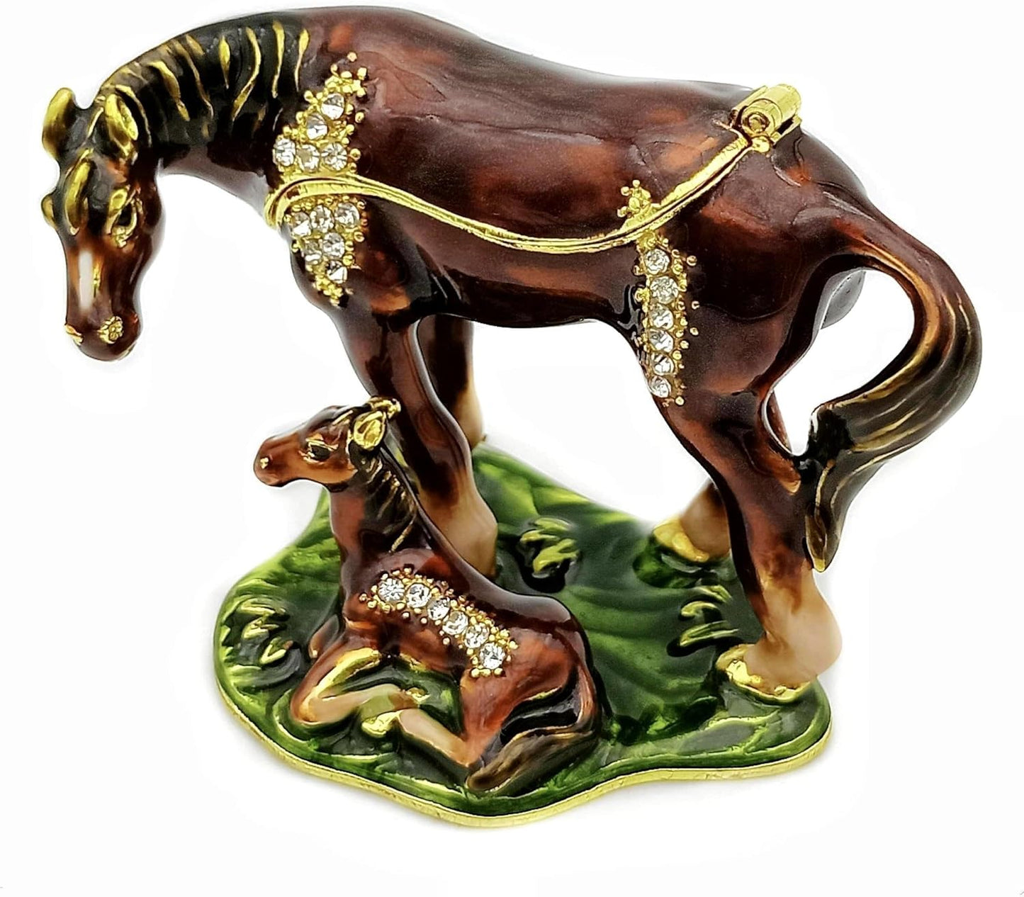 Cajas joyería bisagras caballo decoración hogar regalos mujer
