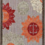 Alfombra Polipropileno beige círculos abstractos