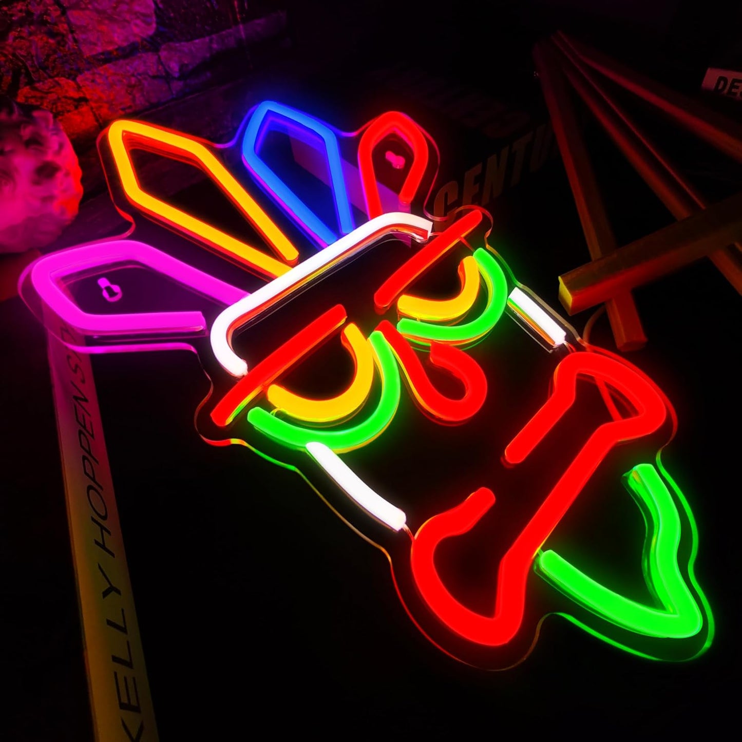 Letrero Neón Led Regulable para Barra Tiki Pub Club