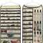 Organiz. colgante joyas 56 bolsillos beige