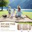Alfombra 2en1 80x80" impermeable para picnic playa camping