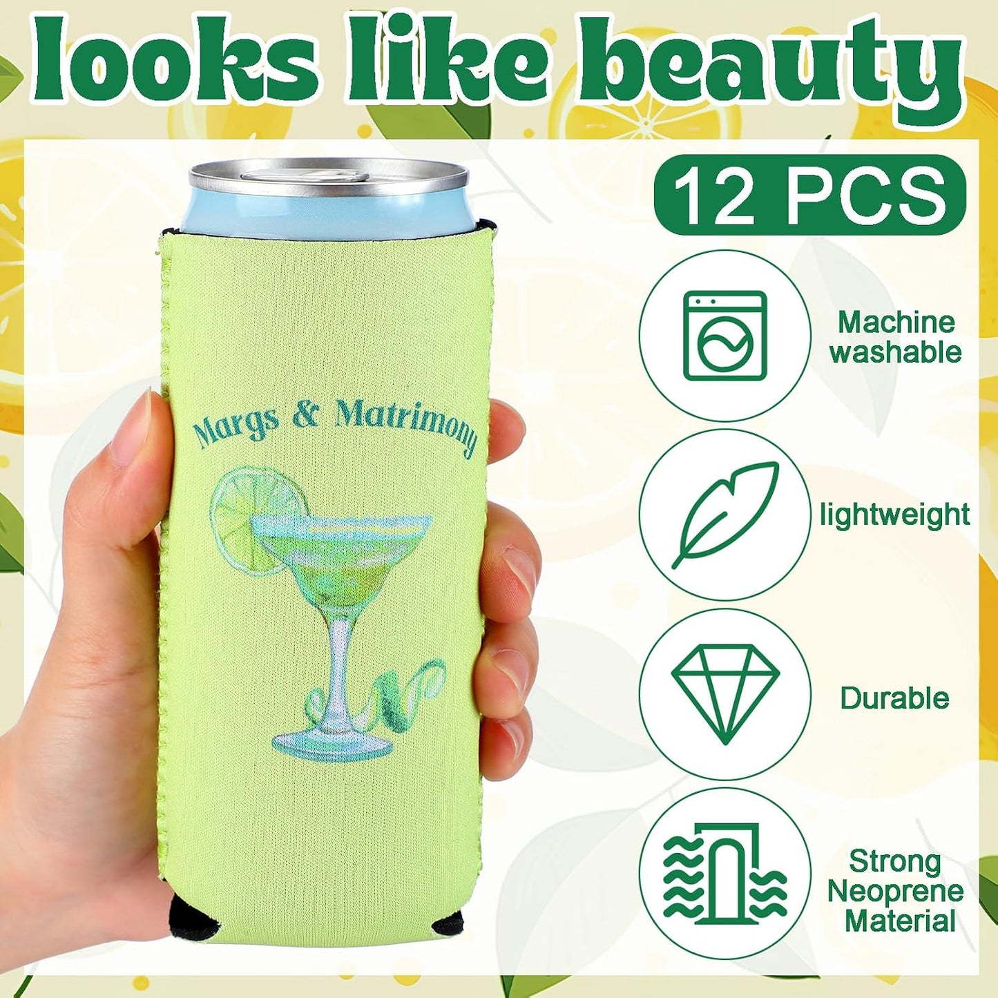 12 Unidades Fundas Latas Despedida Soltera 5.51x3.54"