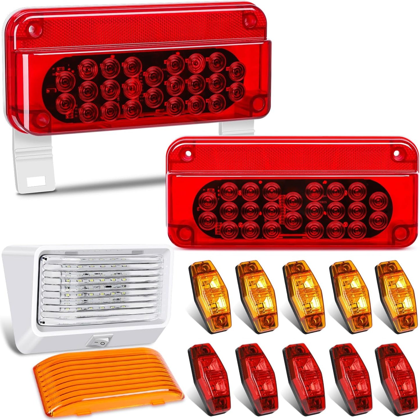 Kit luces traseras para caravana superbrillante giro reversa