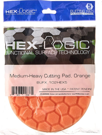 Almohadilla corte mediana-pesada 5.5" naranja para placas 5"