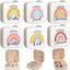 Joyero viaje 6 pzas diseño arco iris mujer organiz. joyas
