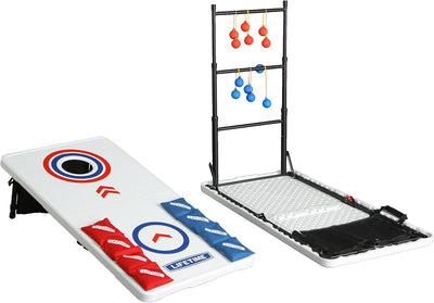 Set Cornhole y mesa escalera exterior 48x24pulg 48lb