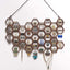 Organiz. aretes colgantes madera nogal