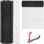 Valla malla alambre negro 60x150pies red galvanizada 1pulg