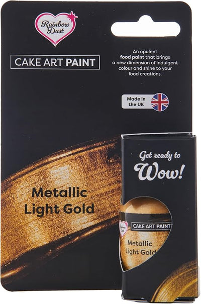 Pintura comestible color dorado arcoíris metálico