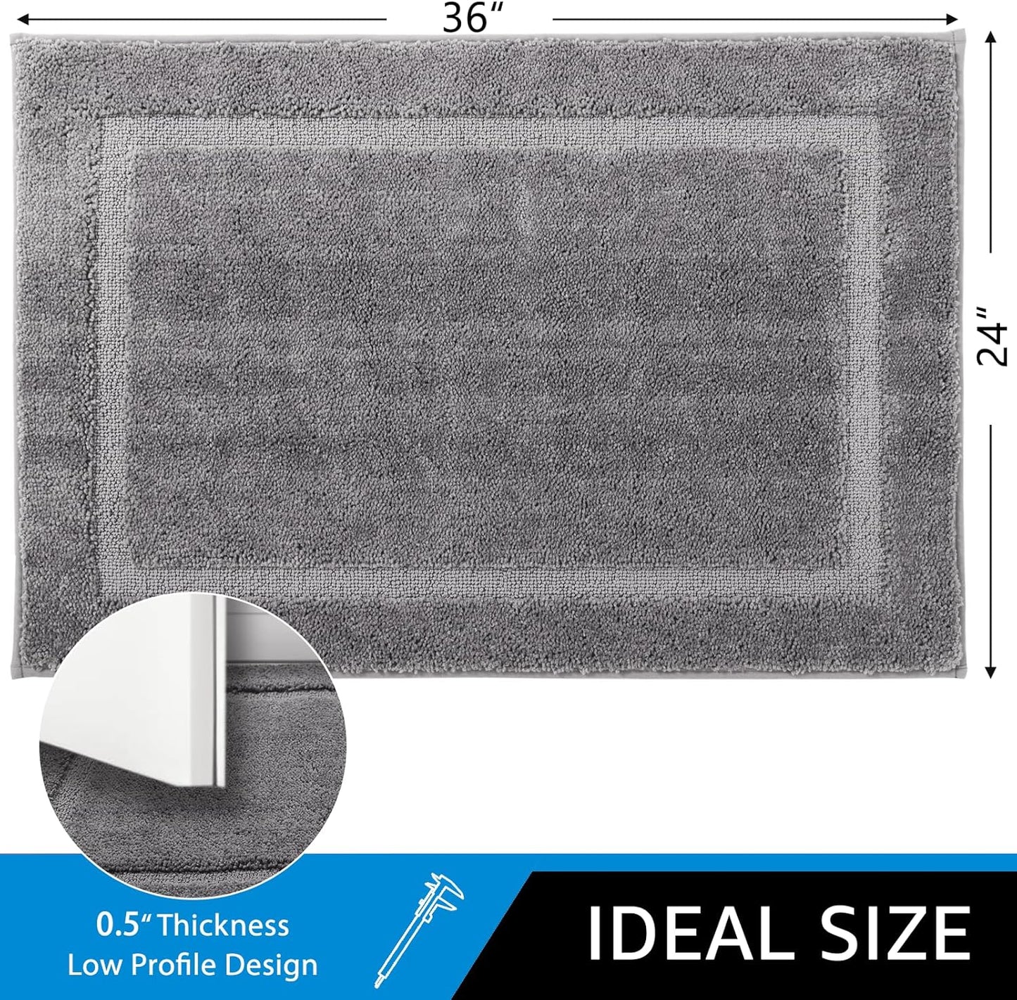 Tapete puerta interior antiderrap con respaldo goma lavable