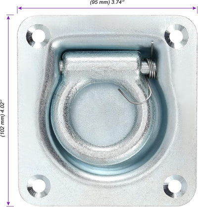 6 Anillos D Empotrados Acero Galvanizado 6000lb para Camión