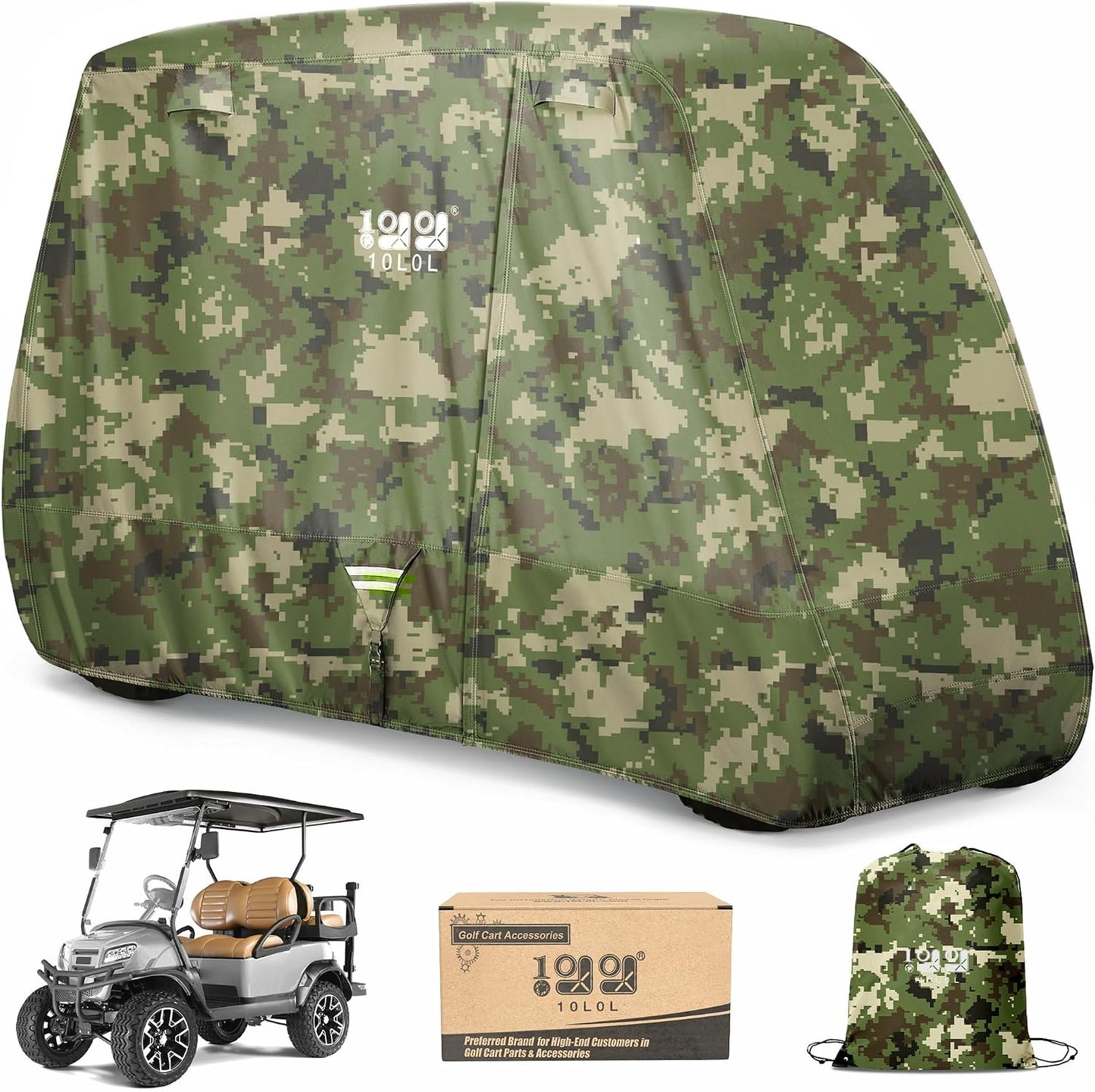 Cubierta Golf Cart 600D Impermeable para Yamaha EZGO Club