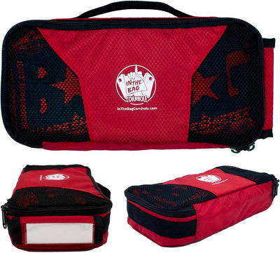 Bolsa Cornhole rojo 4 pzas reutilizable malla
