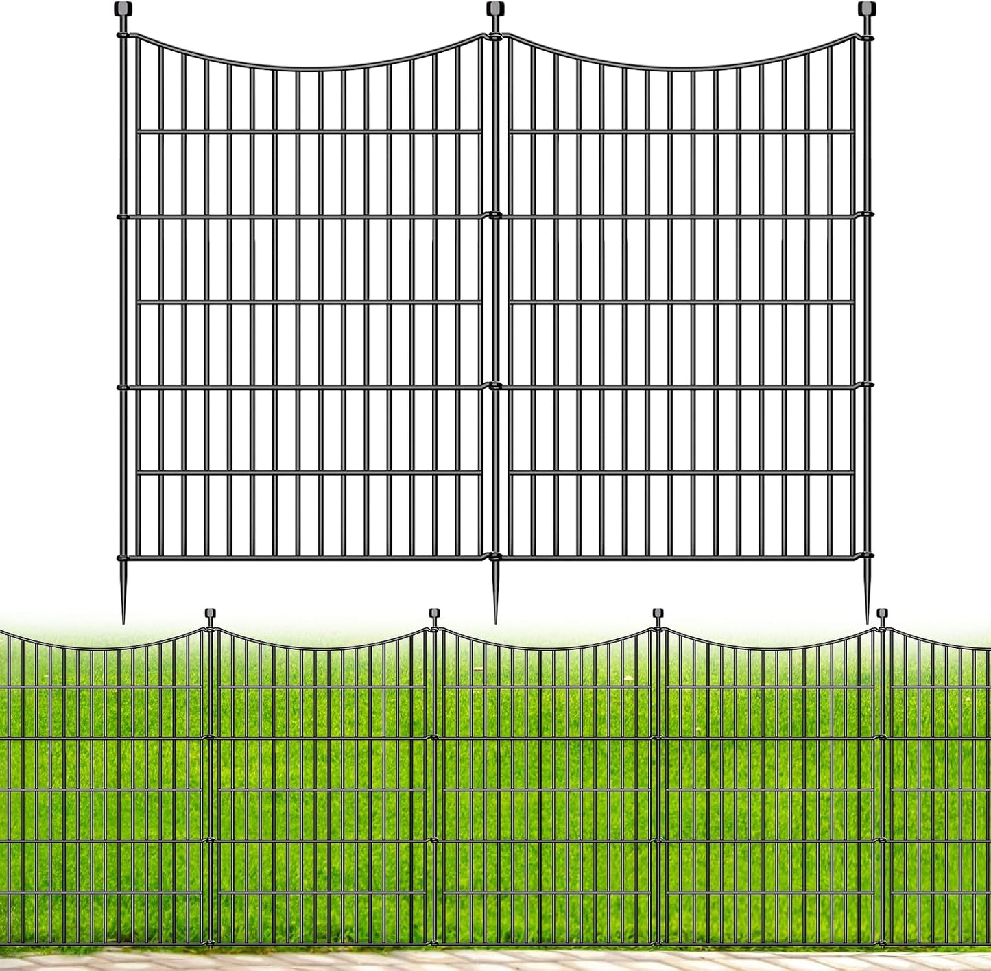 5 Paneles Valla Perros 40" x 12ft Alambre Metal Resistente