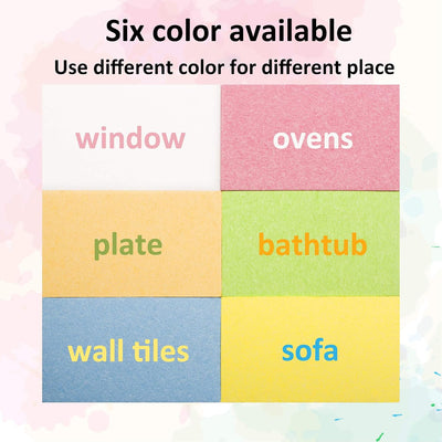 Esponjas cocina antiarañazos comprimidas coloridas 36 pzas