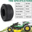 Neumático carrito golf 18x7.5-8 válvula recta sin cámara