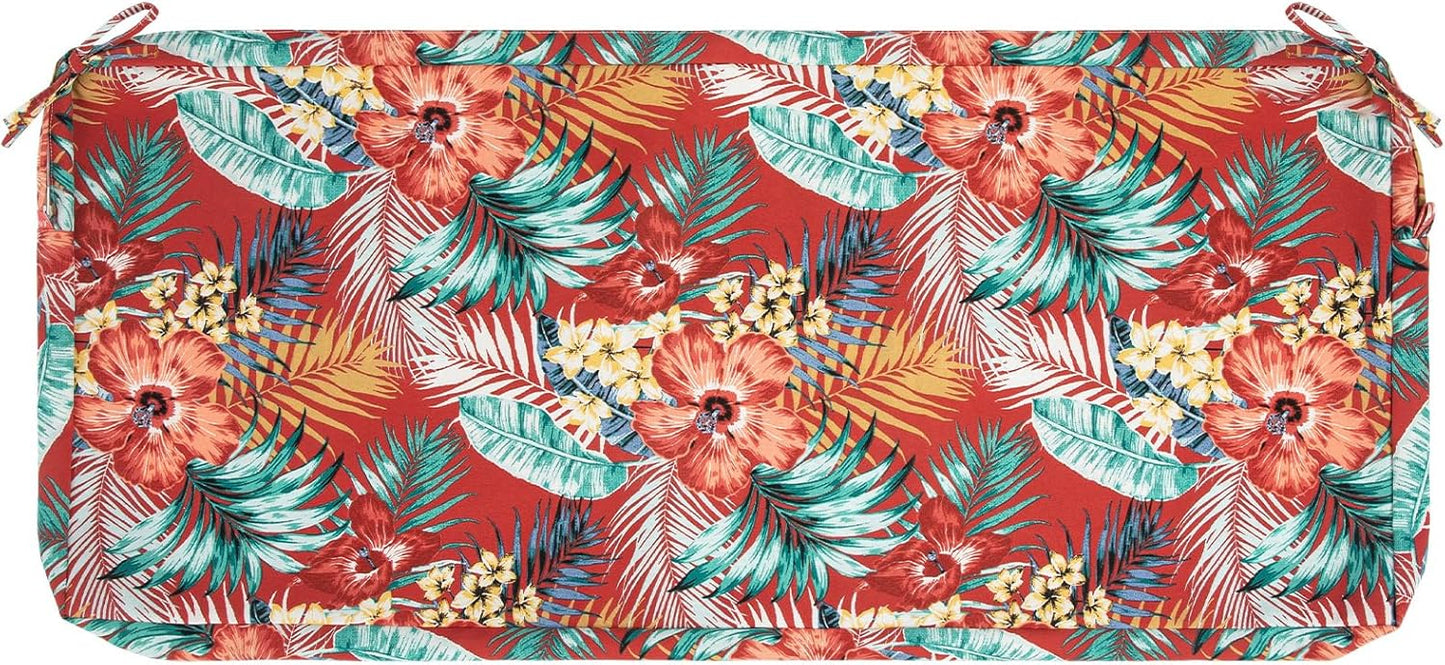 Fundas cojín banco patio con lazo resistente agua 45x18x3"