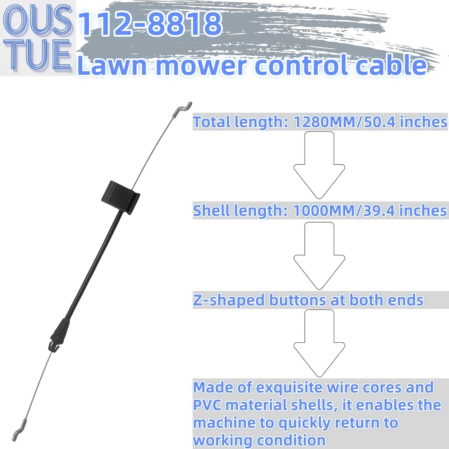 Cable freno cortacésped Toro 22" comp acelerador