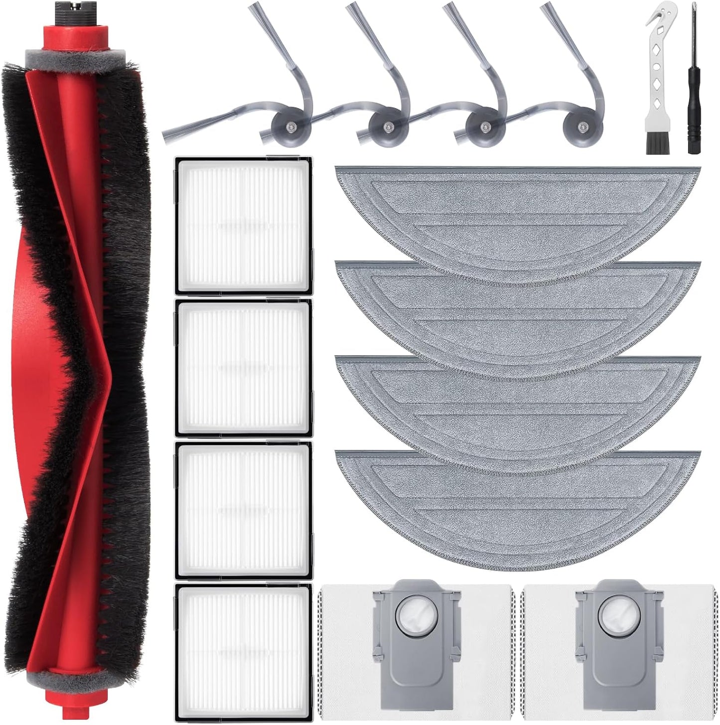 Set accesorios Roborock Q10 S5 4 filtros HEPA 4 bolsas polvo