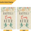 Bandera jardín doble cara 12x18pulg texto «happily ever after»