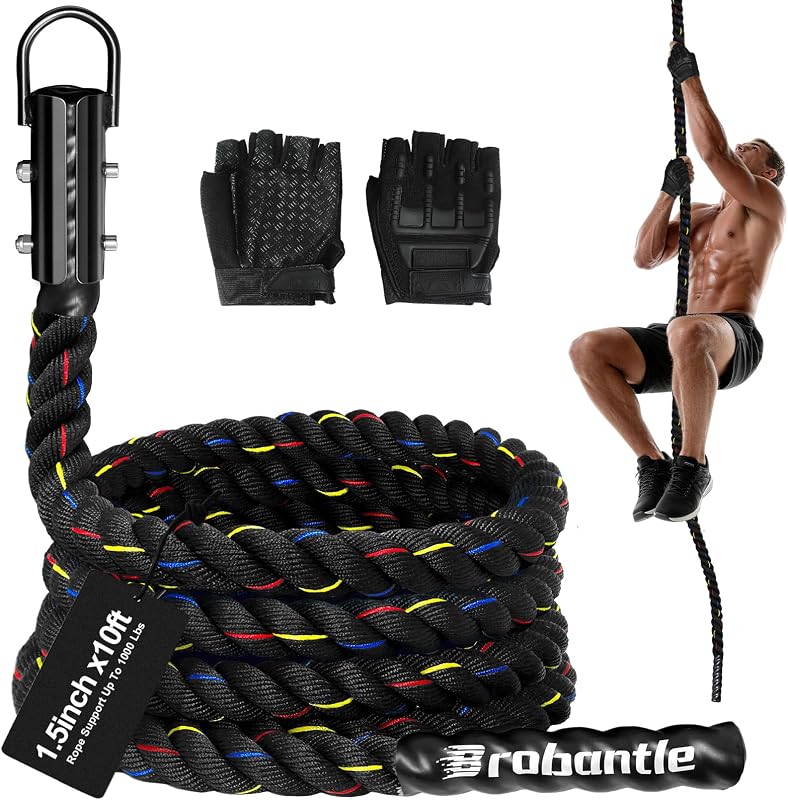 Cuerda escalada 1.5inch 10-40ft entrenamiento fuerza