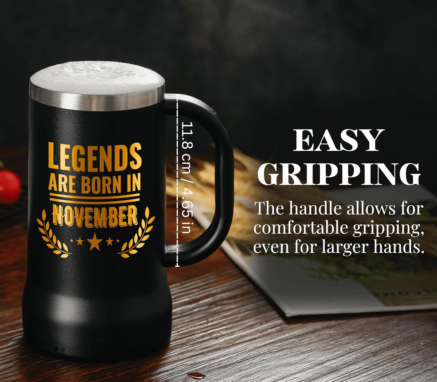 Taza viaje 24oz con asa regalo hombres junio