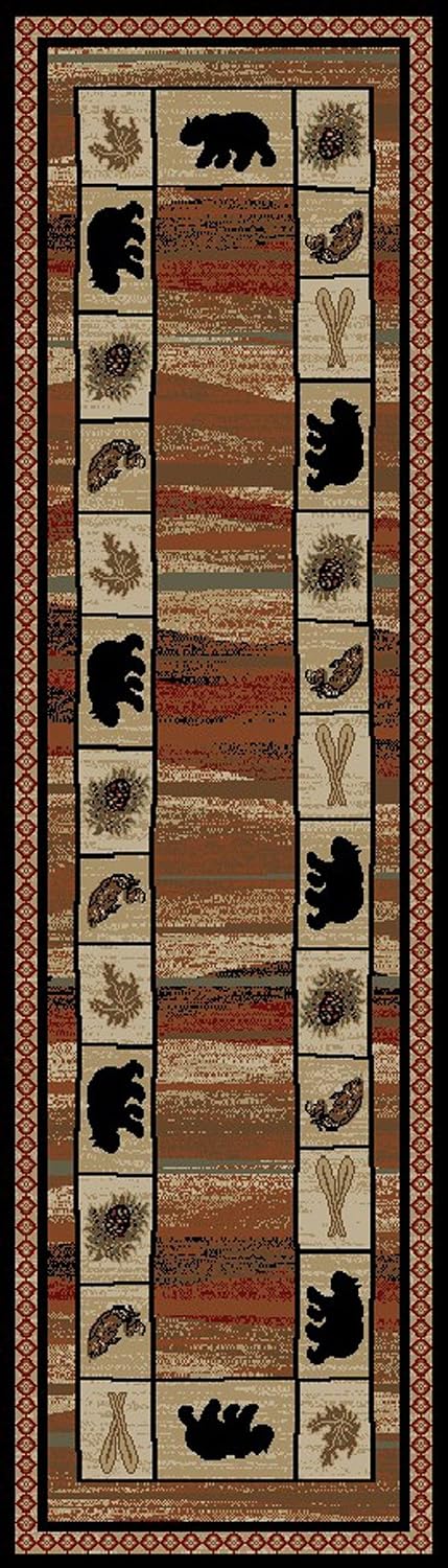 Alfombra lodge 2x8pulg 2'2"x7'7" multi 7463