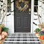 Alfombra decorativa 2'4"x3'7" cuadros blancos y negros
