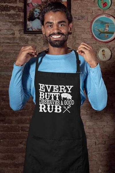 Delantal BBQ Negro Regalo Día del Padre y Madre
