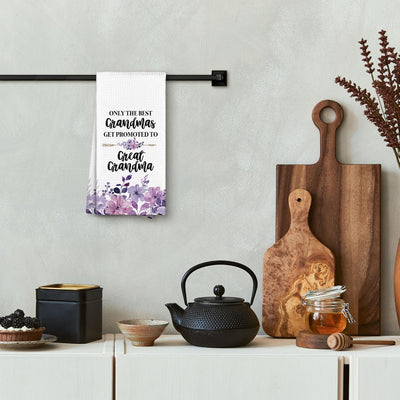 Toalla baño decorativa con texto embarazo en inglés