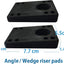 2 Pzas almohadillas goma para longboard negro 0.118-0.551"