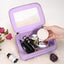 Bolsa organizadora maquillaje transparente con cremalleras