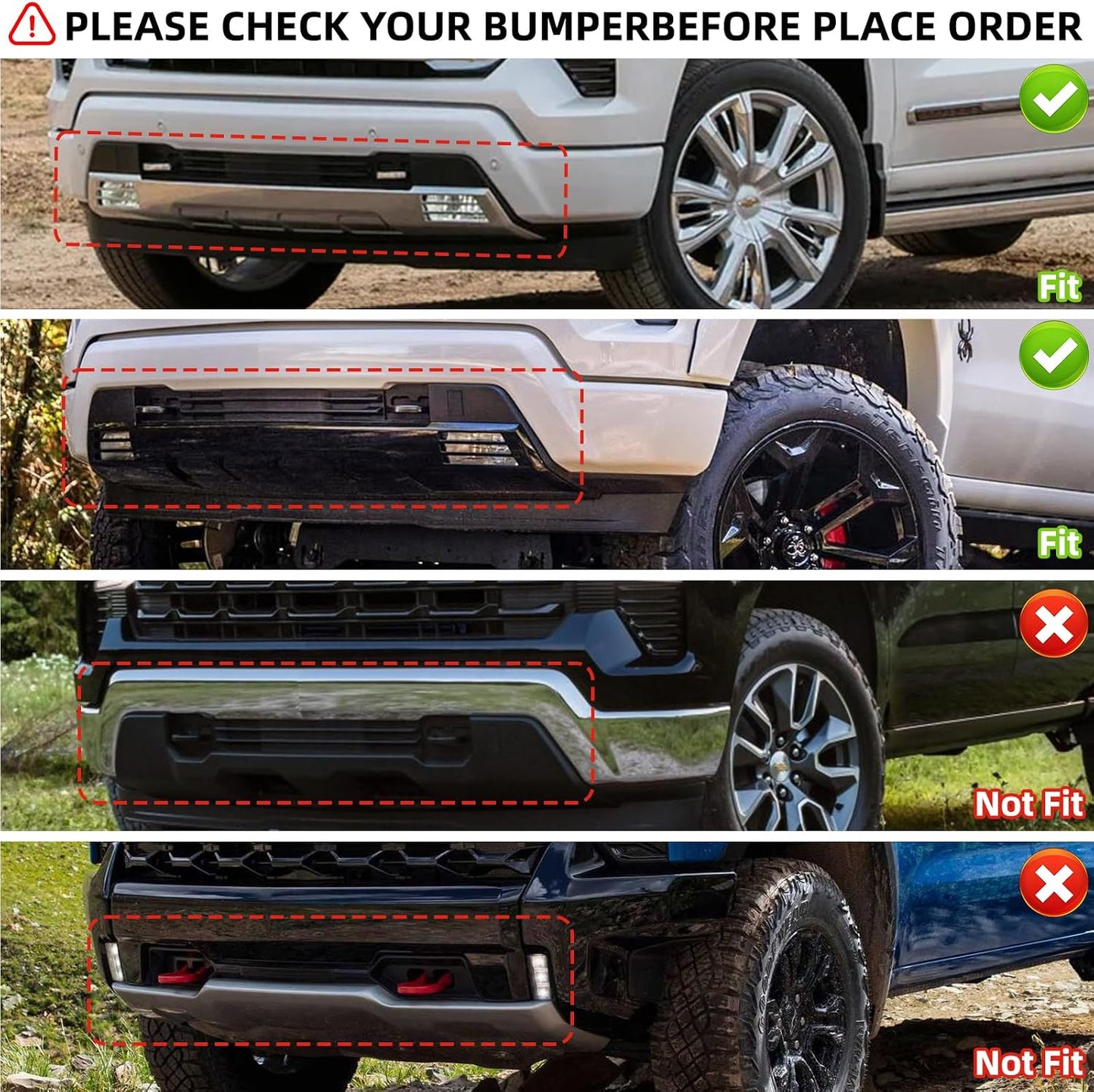 Soporte matrícula Chevy Silverado repuesto parachoques negro
