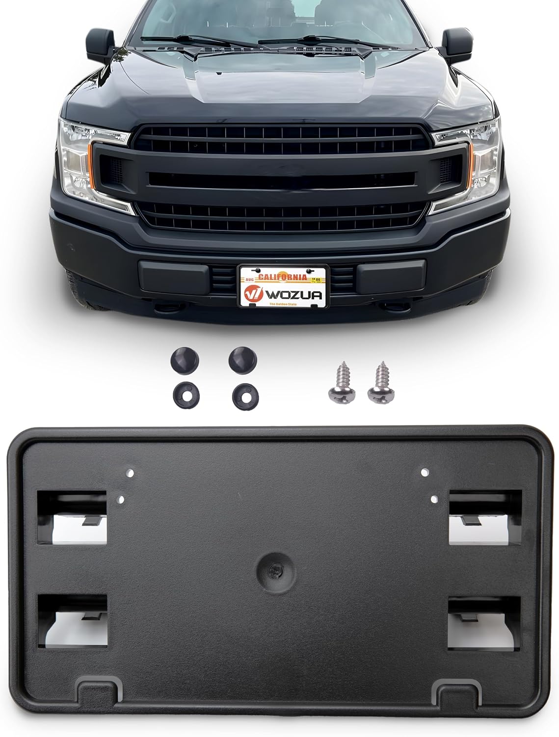 Soportes placa matrícula parachoques Ford JL3Z17A385AA