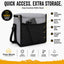 Bolsa térmica 6 latas 16.9oz con gel hielo reutiliz. gris