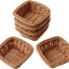 Set 6 cestas plástico cuadradas para almacenar