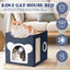 Cama plegable para gatos con almohadilla y bola 16.5x16.5x13.2