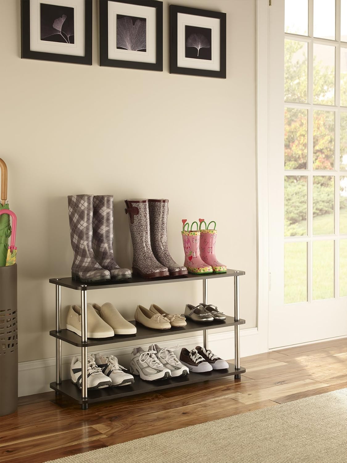 Organiz. zapatos 3 niveles color café